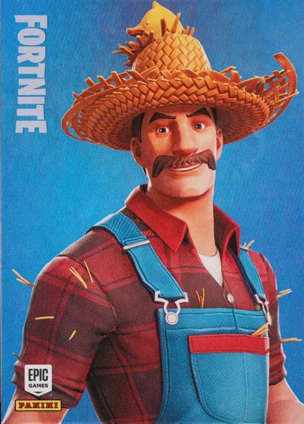 Hayseed Panini Fortnite trading card front