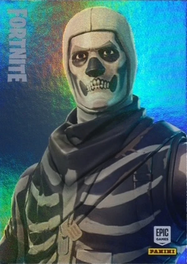 Skull Trooper Panini Fortnite trading card front