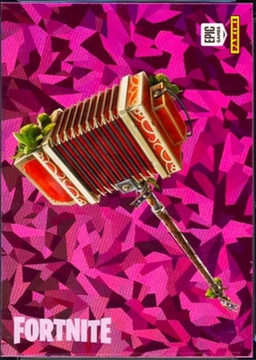 Axcordion Panini Fortnite trading card front