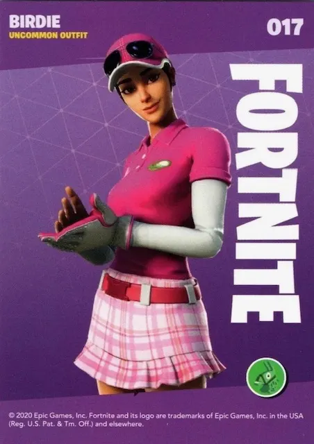 2020 Panini Fortnite Reloaded #17 Birdie trading card back