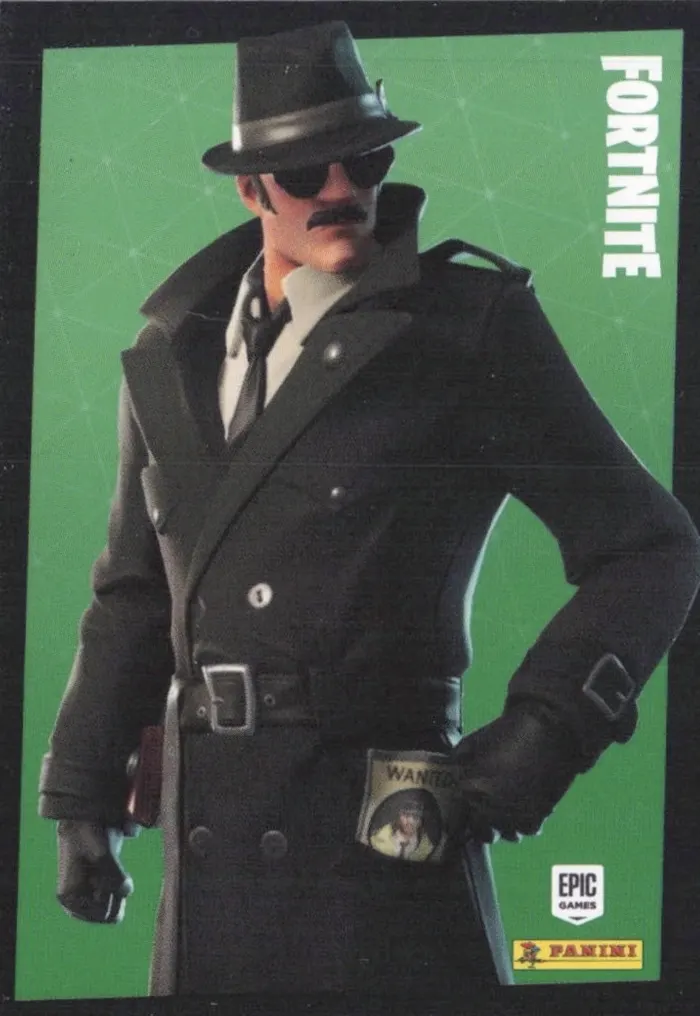 Noir Panini Fortnite trading card front