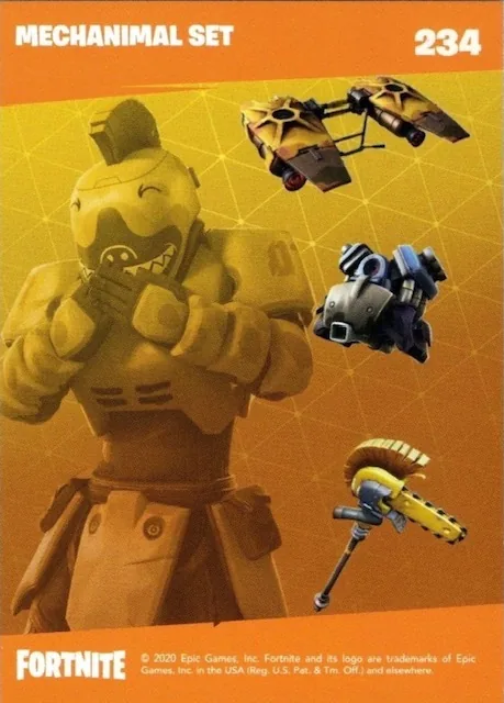 2020 Panini Fortnite Reloaded #234 Mechanimal Set trading card back