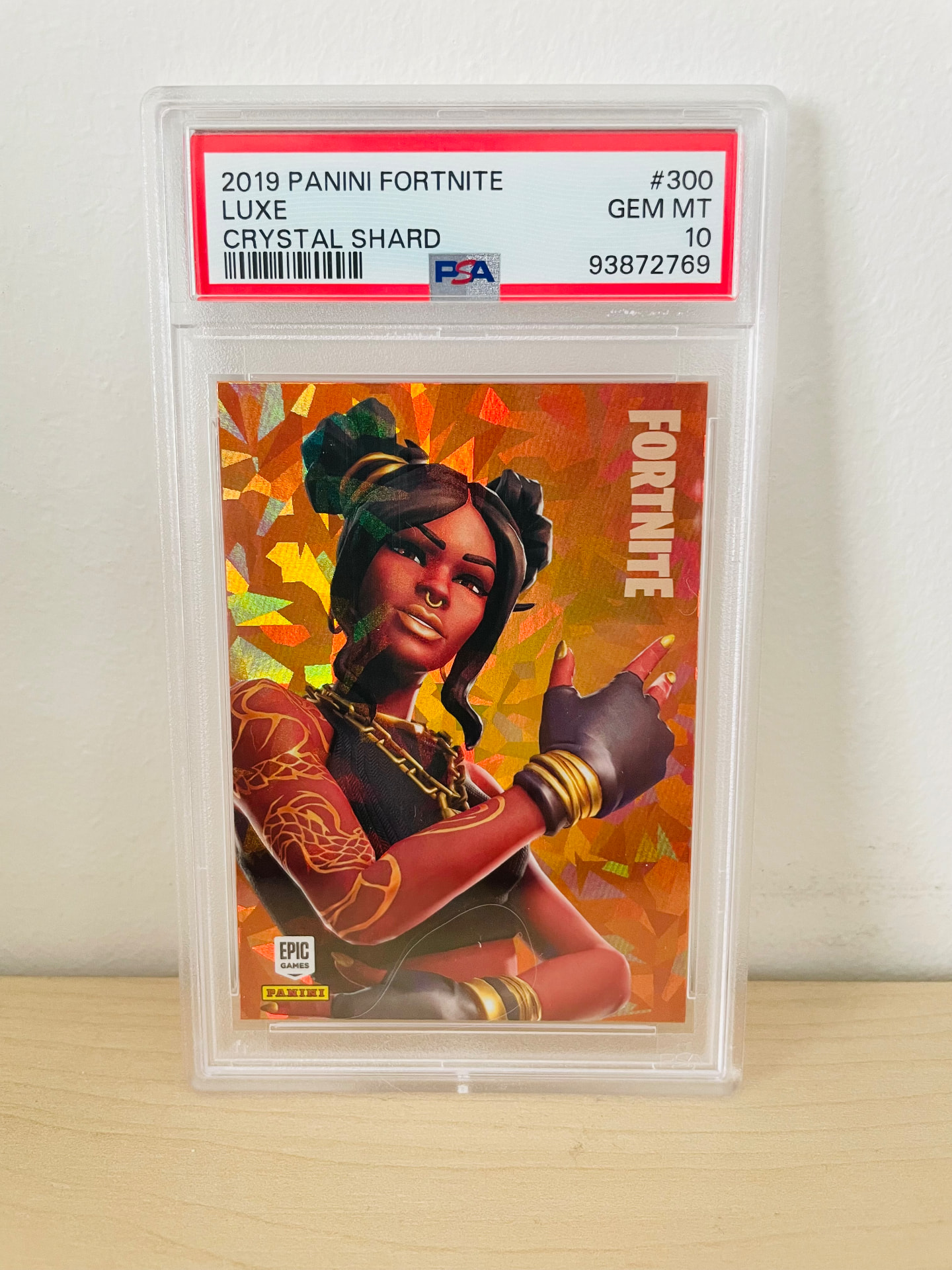 2019 Panini Fortnite Series 1 Luxe #300 Crystal Shard PSA 10