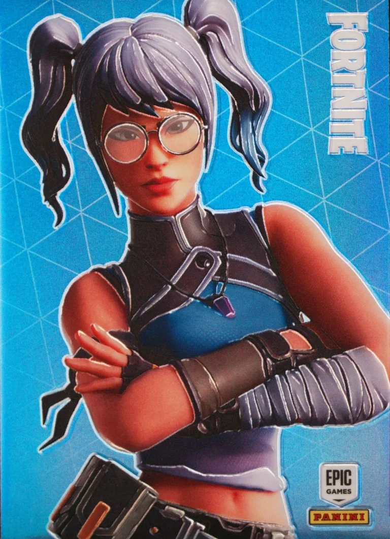 Crystal Panini Fortnite trading card front