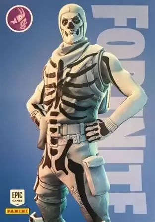 Skull Trooper Inverted Panini Fortnite trading card front