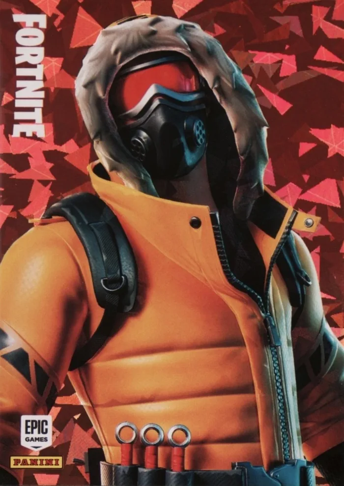 Caution Panini Fortnite trading card front