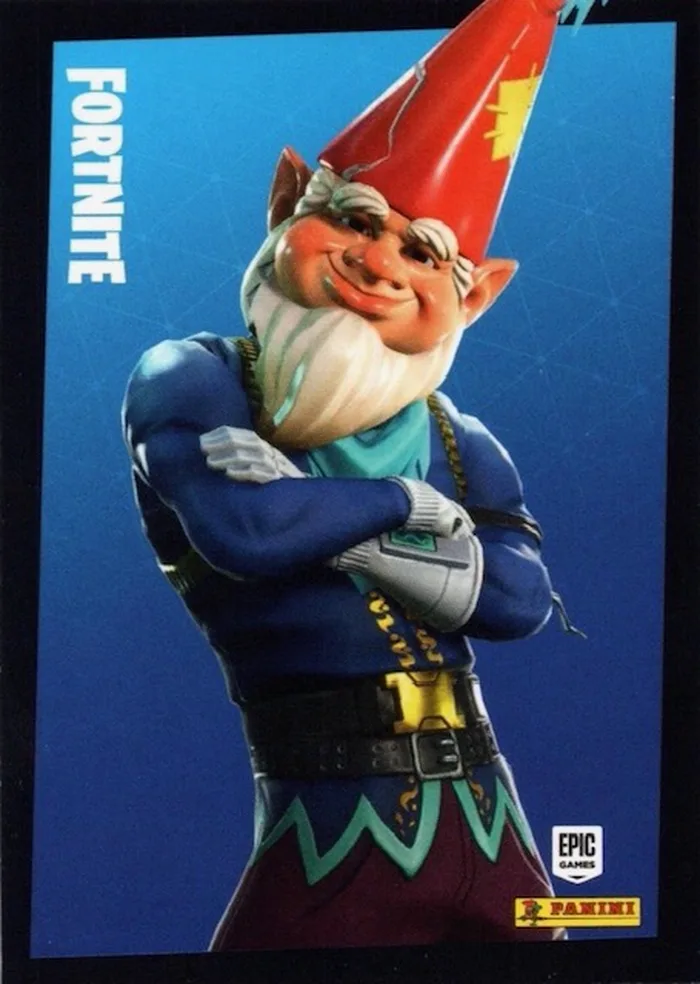 Grimbles Panini Fortnite trading card front