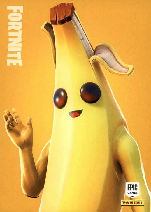 Peely Panini Fortnite trading card
