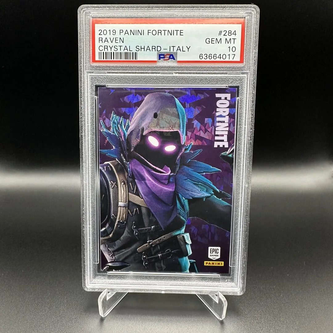 2019 Panini Fortnite Series 1 Raven #284 Italy Crystal Shard PSA 10