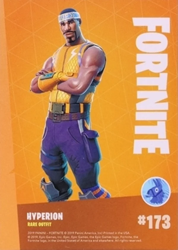 2019 Panini Fortnite Series 1 #173 Hyperion — Holofoil trading card back