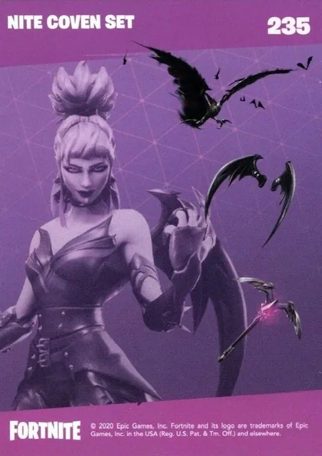 2020 Panini Fortnite Reloaded #235 Nite Coven Set trading card back