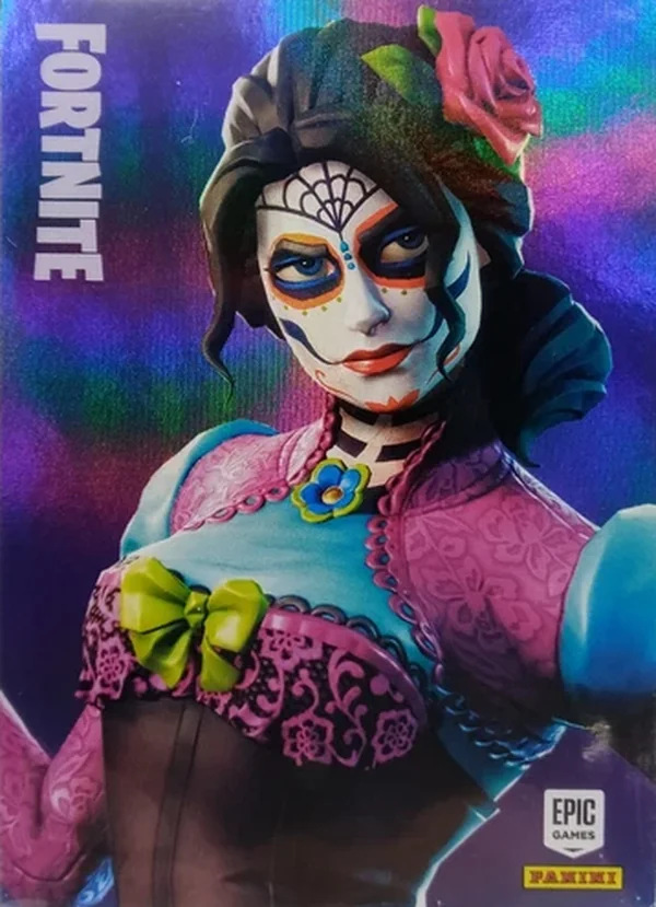 Rosa Panini Fortnite trading card front