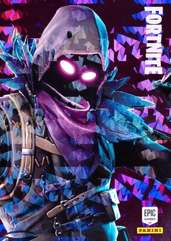 Raven Panini Fortnite trading card front