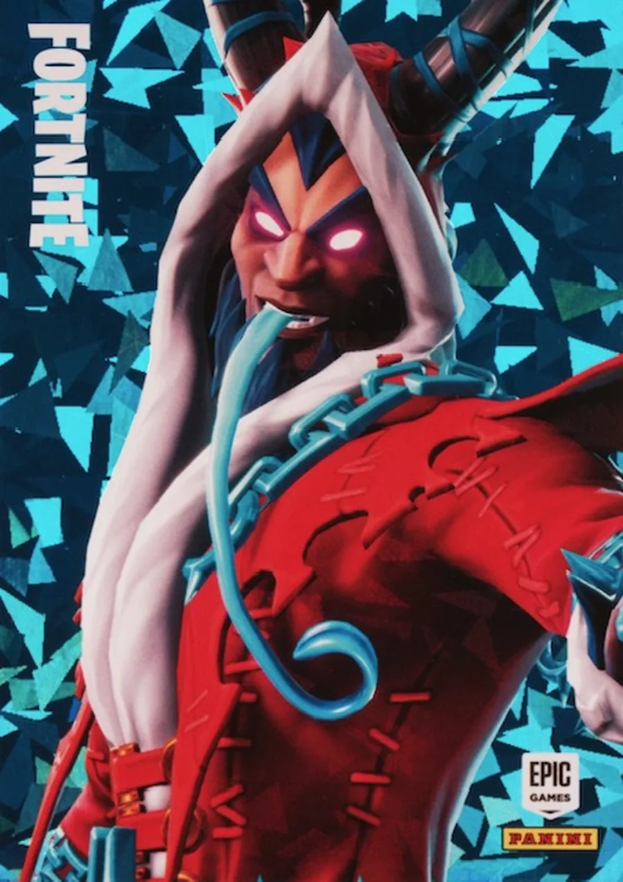 Krampus Panini Fortnite trading card front