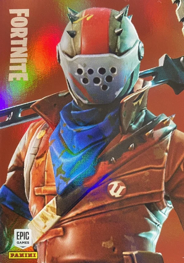 Rust Lord Panini Fortnite trading card front