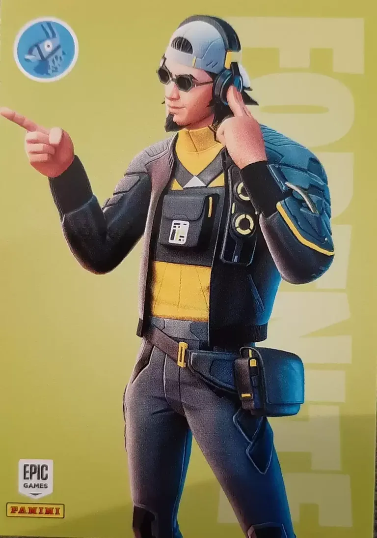 Wiretap Panini Fortnite trading card front
