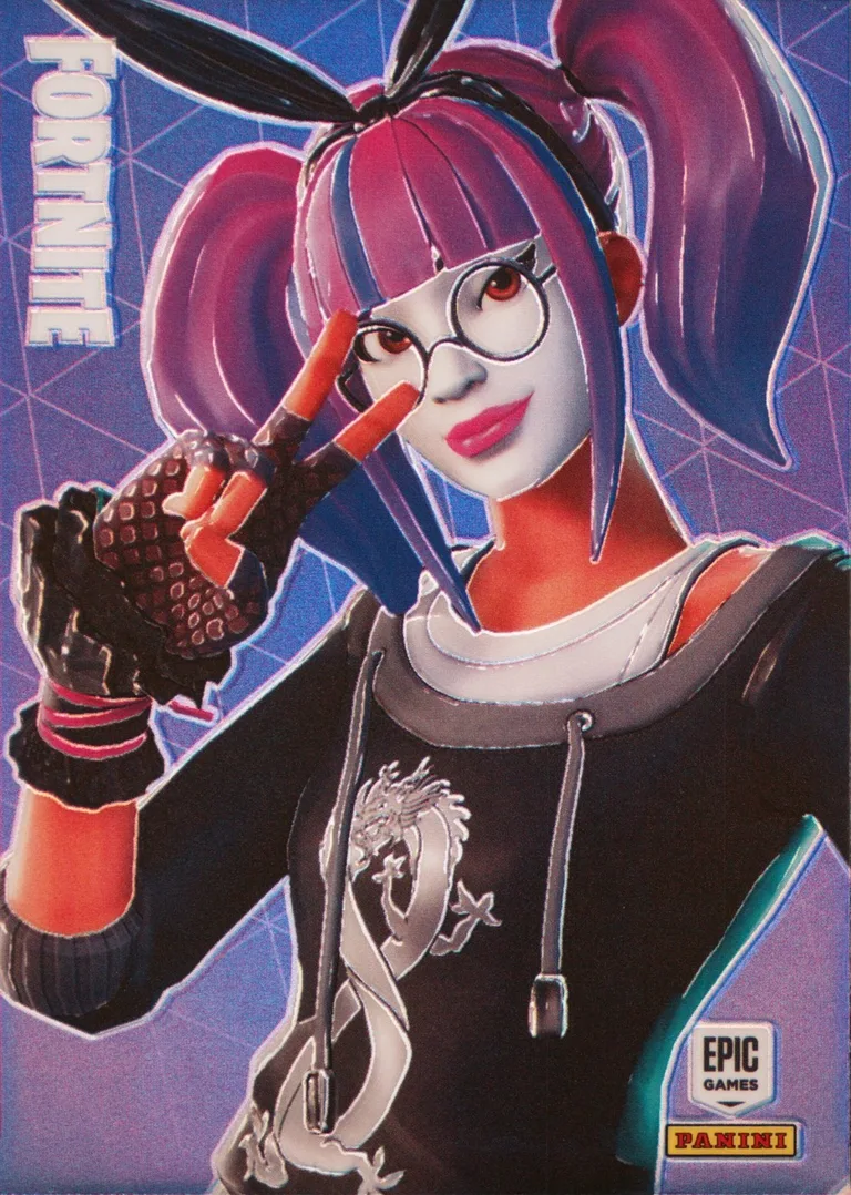 Lace Panini Fortnite trading card front