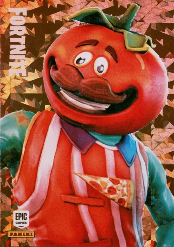 Tomatohead Panini Fortnite trading card front