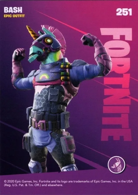 2020 Panini Fortnite Reloaded #251 Bash trading card back