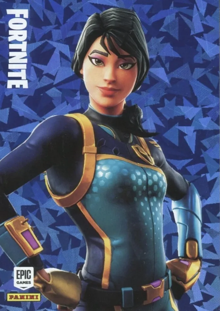 Bolt Panini Fortnite trading card front