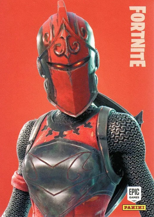 Red Knight Panini Fortnite trading card