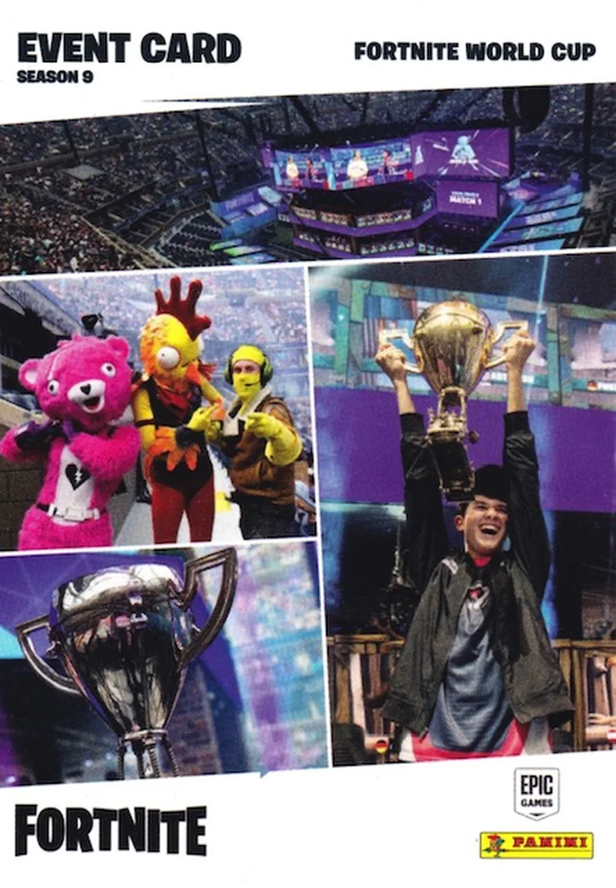 Fortnite World Cup Panini Fortnite trading card front