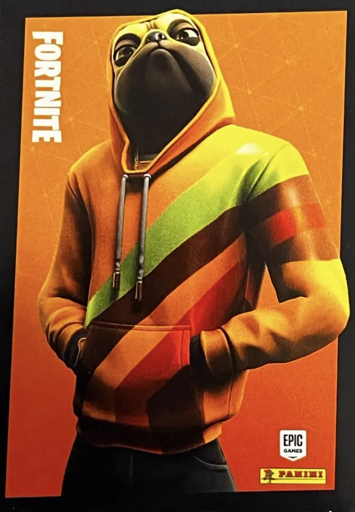 Doggo Panini Fortnite trading card front