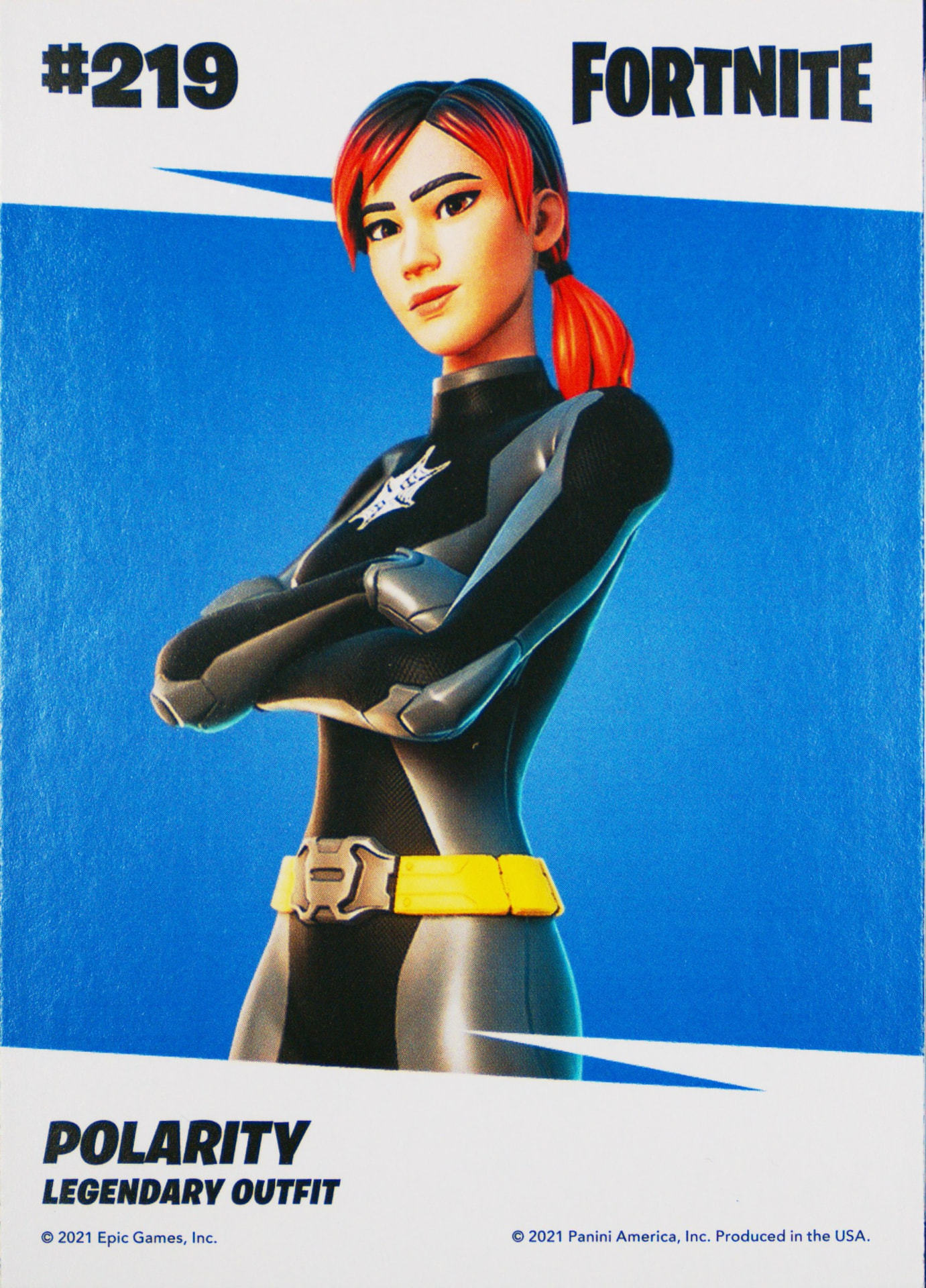2021 Panini Fortnite Series 3 #219 Polarity — Laser trading card back