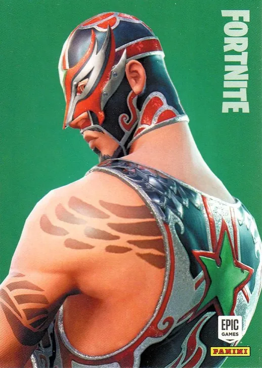 Masked Fury Panini Fortnite trading card