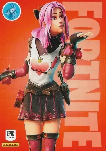 Lovely Panini Fortnite trading card front