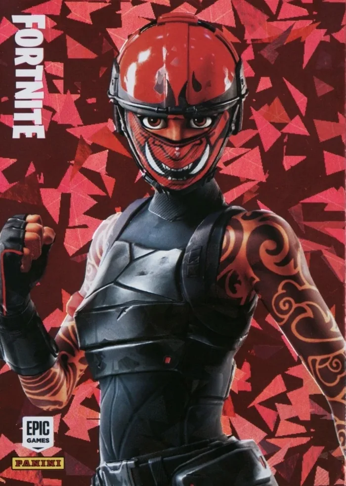 Manic Panini Fortnite trading card front