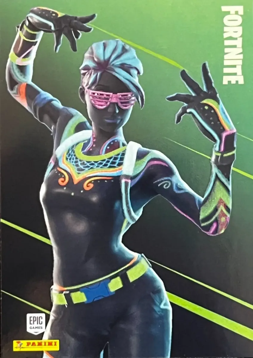 Nitelite Panini Fortnite trading card front