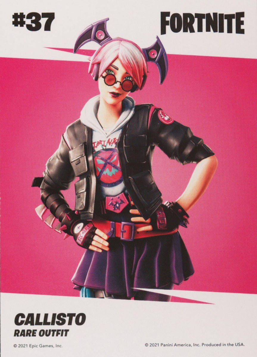 2021 Panini Fortnite Series 3 #37 Callisto — Laser trading card back