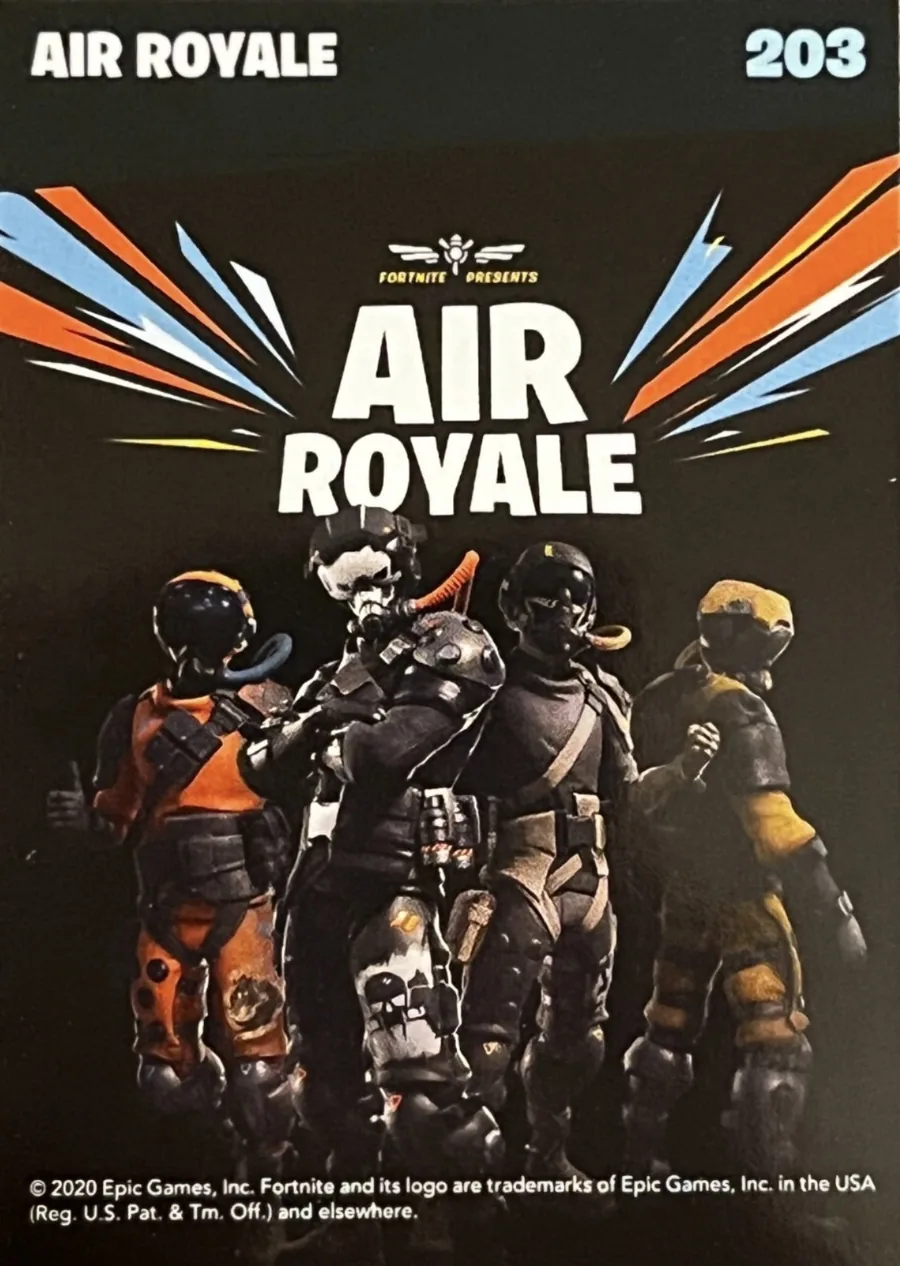 2020 Panini Fortnite Reloaded #203 Air Royale trading card back