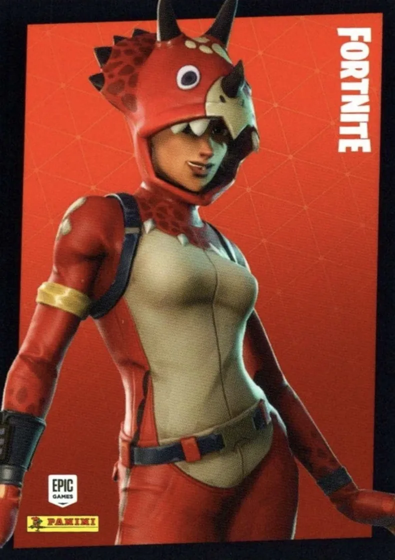 Tricera Ops Panini Fortnite trading card front