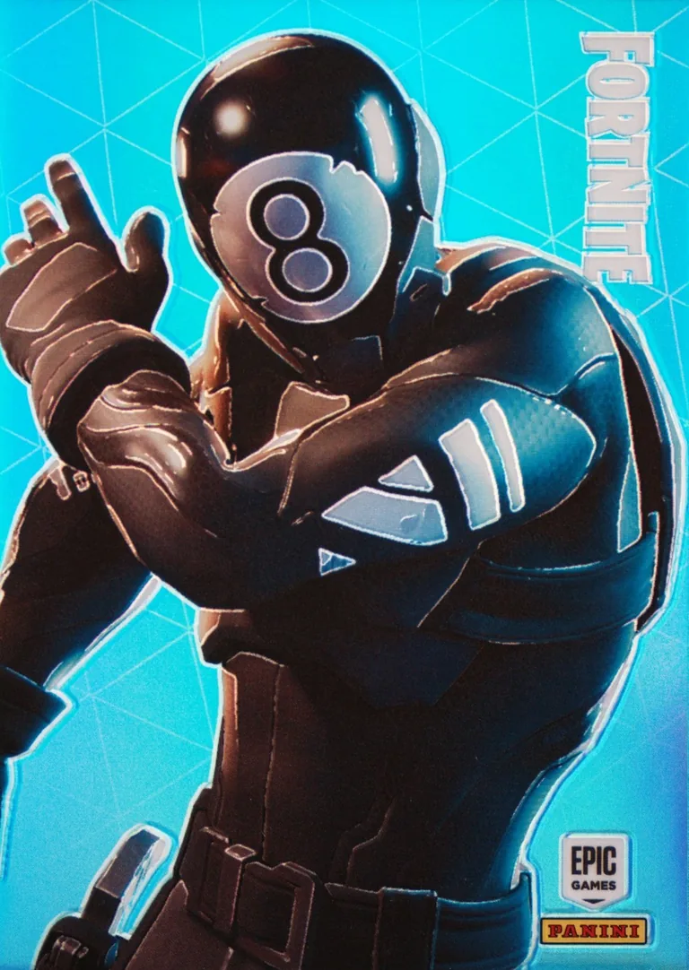 8-Ball Panini Fortnite trading card front