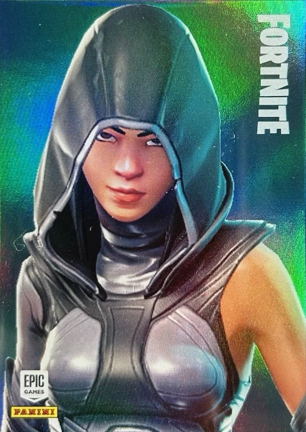 Fate Panini Fortnite trading card front
