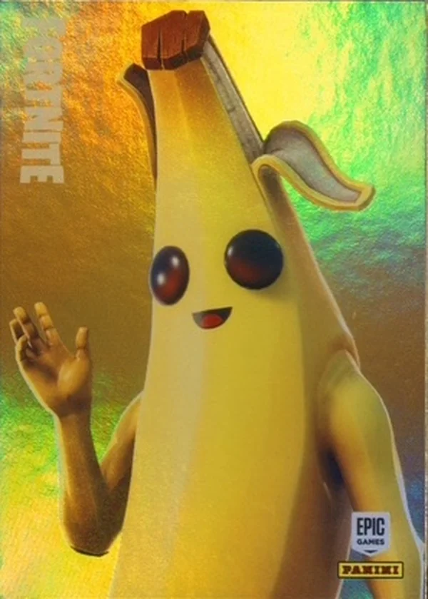 Peely Panini Fortnite trading card front