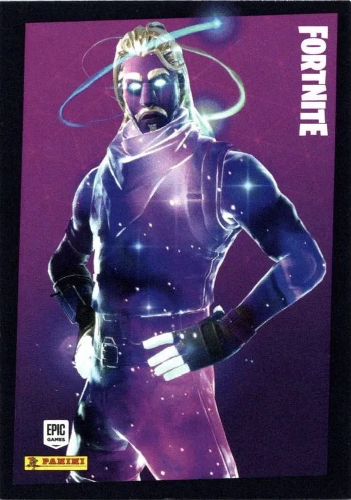 Galaxy Panini Fortnite trading card front