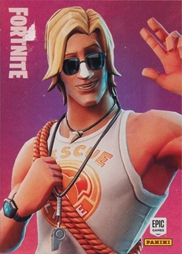 Sun Tan Specialist Panini Fortnite trading card front