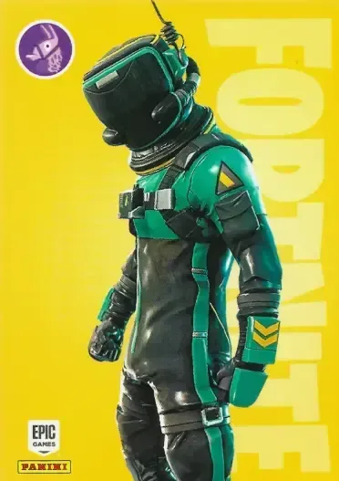 Toxic Trooper Panini Fortnite trading card front