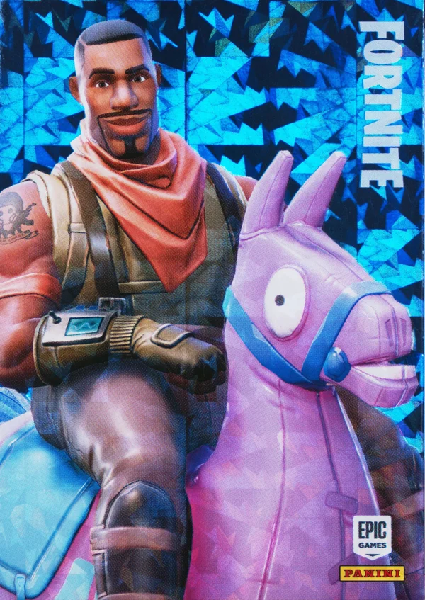 Giddy-Up Panini Fortnite trading card front
