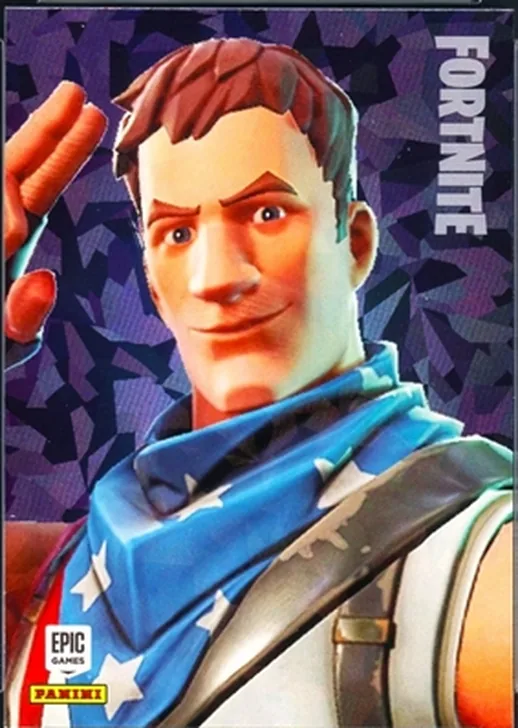 Star-Spangled Trooper Panini Fortnite trading card front