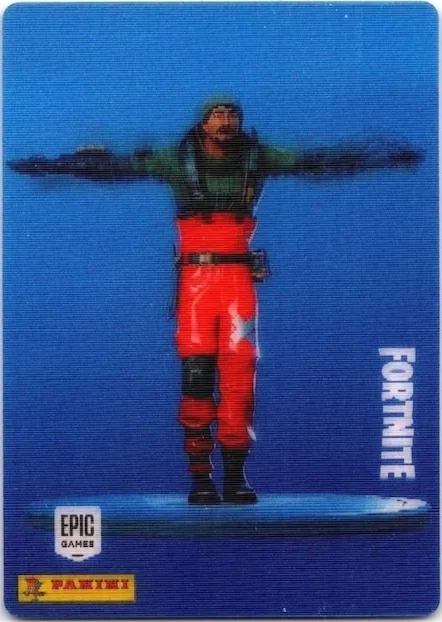 Wavy T Panini Fortnite trading card front