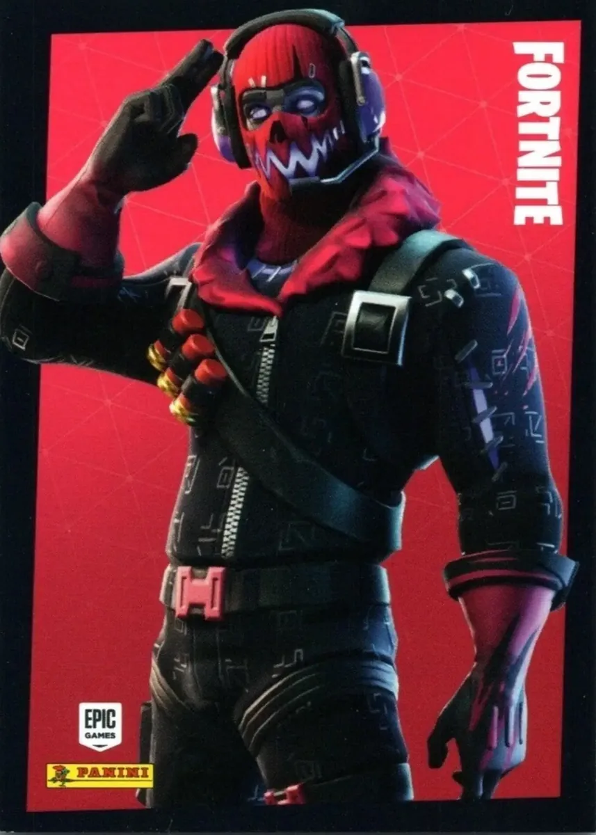 Raptor (Glow) Panini Fortnite trading card front