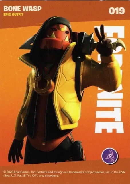 2020 Panini Fortnite Reloaded #19 Bone Wasp trading card back