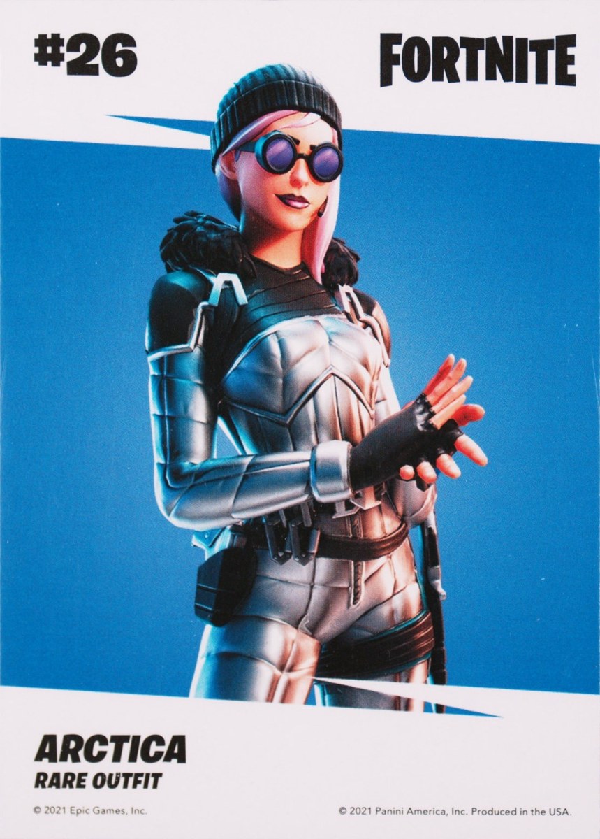 2021 Panini Fortnite Series 3 #26 Arctica — Laser trading card back