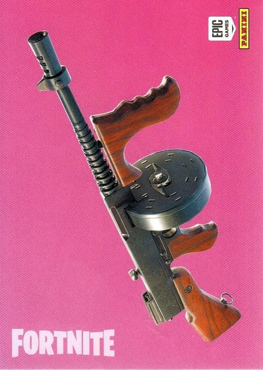 Drum Gun Panini Fortnite trading card