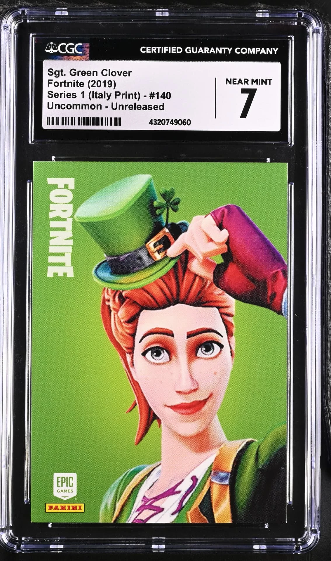 Sgt. Green Clover #140 Unreleased Prototype — Series 1 Italy Print prototype card front