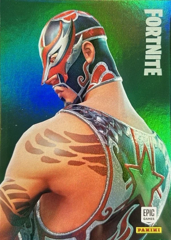 Masked Fury Panini Fortnite trading card front